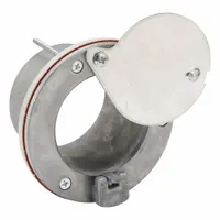 AMERICAN GARAGE DOOR SUPPLY Latching Exhaust Port: Aluminum, For 2 in Door Thick - Max (MPN EL32)