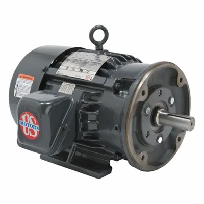 U.S. MOTORS Motor: Flange Mount, Totally Enclosed Fan Cooled, 60 hp, 230/460V AC - C-Face with Rigid Base 3-Phase General Purpose AC Motors