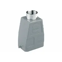 HARTING Rectangular Connector Hood: Size 6 B, Top, Single-Entry, PG21 Cable Entry, Aluminum Die-Cast (MPN 09300060442)