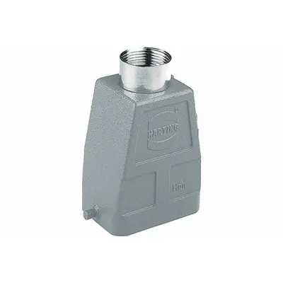 HARTING Rectangular Connector Hood: Size 6 B, Top, Single-Entry, PG21 Cable Entry - Hoods for Rectangular Connectors