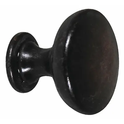 OEM Cabinet Knob: Zinc, Oil Rubbed Bronze, 1 1/4 in Grip Dia - Bronze Finished Cabinet Knobs