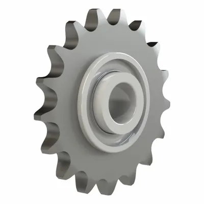 BREWER MACHINE & GEAR Idler Sprocket: For 50 Chain Size, Steel, 17 Teeth - Hubless, Ball Bearing Idler Sprockets