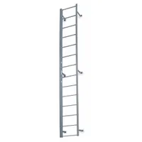 COTTERMAN Fixed Ladder: 18 ft Overall Ht, 22 in Overall Wd, Steel, 300 lb Load Capacity, 19 Rungs (MPN F19S C1)