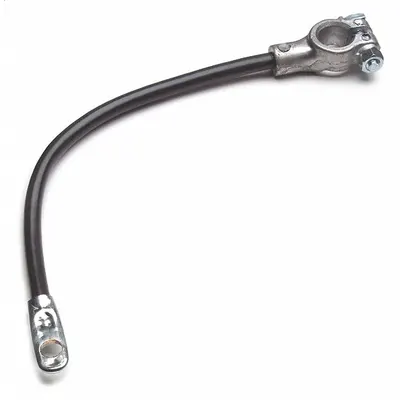 GROTE 84-9238 Top Post Battery Cable, 4 ga, 60 in, Black, 60VDC, Bolt - Top Start Cables