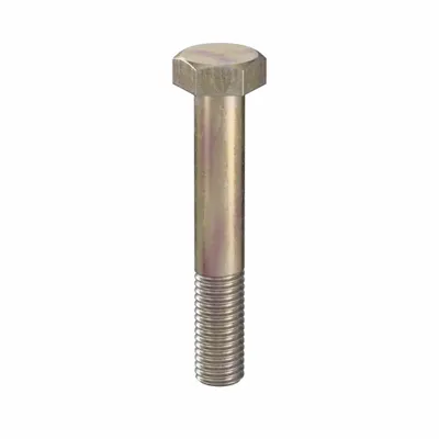 LINDSTROM Hex Head Cap Screw: Steel, Class 10.9, Zinc Yellow, M12, Metric, 75 mm lg - Class 10.9 Steel Hex Head Cap Screws