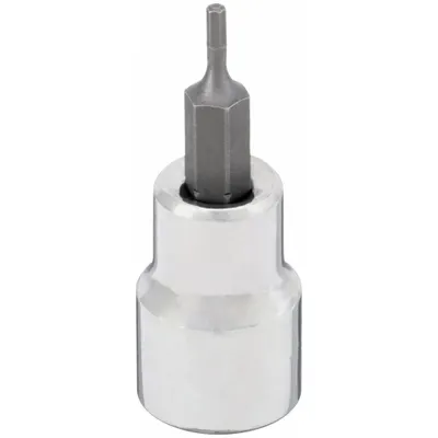 WESTWARD Socket Bit: 3/8 in Drive Size, Hex Tip, 5/64 in Tip Size, 1 3/4 in Overall Lg - Hex Bit Sockets