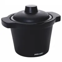 Ice Bucket with Lid: 4 L Capacity, Round, Ethylene Vinyl Acetate, Black, 9 1/2 in Overall Ht (MPN 04394-09)