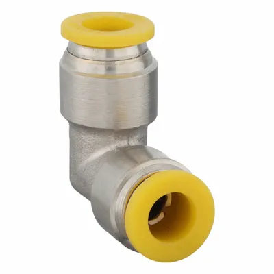 PARKER Nickel-Plated Brass Push-to-Connect Elbow Fitting - Nickel-Plated Brass Tube Fittings