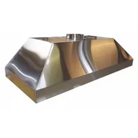 HEMCO Fume Hood: Stainless Steel, Vapor Proof, 30 in Overall Dp, 4 ft Overall Wd, Chrome Plated (MPN 23140)