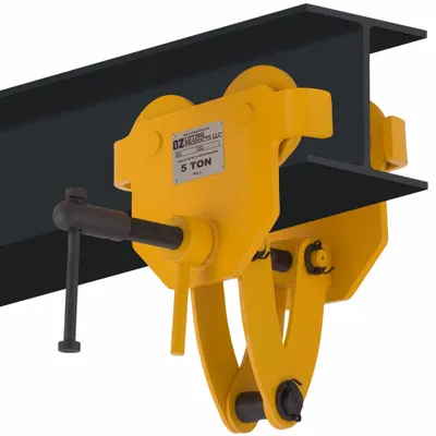 OZ LIFTING PRODUCTS Quick Adjust Trolley: Push - Push Trolleys for Hoists