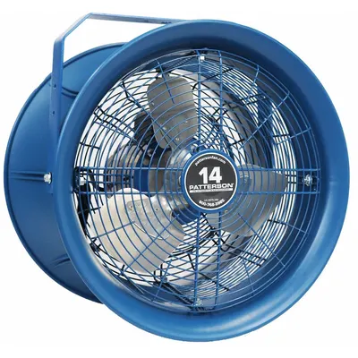 PATTERSON Mounted Fan: 14 in Blade Dia, 277V AC, 1/4 hp Motor HP, Ceiling Mount - High-Velocity Industrial Wall-Mount Fans