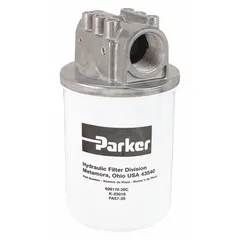 This single head return line hydraulic filter is designed for use in hydraulic systems to remove particulate contaminants from return line fluid. It features a paper filter element and is rated for a maximum flow of 50 gpm and a maximum pressure of 150 psi. Suitable for industrial machinery and mobile equipment applications.