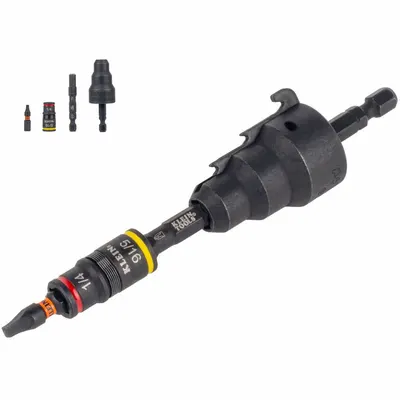 KLEIN TOOLS Conduit Reamer: Steel, 1 in Max Pipe Size, 1/2 in Min Pipe Size - Screwdriver-Style Tubing & Conduit Reamers
