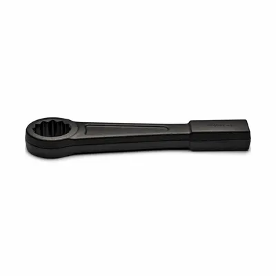 WRIGHT Striking Wrench: Steel, Black, 3 in Head Size, 13 13/16 in Overall Lg - SAE, Straight Handle, 12-Point, Striking Box End Wrenches