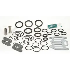 Service kit for three-position pneumatic valves in the Valvair II series. Includes replacement seals and components for valve maintenance. Used in industrial automation, packaging, and material handling systems.