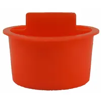 Vacuum filter plug for use with compatible vacuum systems. Seals the filter housing to maintain proper airflow and filtration. Replacement part for general vacuum equipment