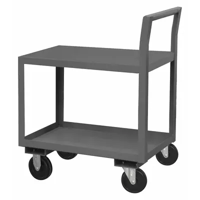 OEM APPROVED VENDOR Low-Profile Utility Cart - Low-Profile Utility Carts with Lipped & Flush Metal Shelves