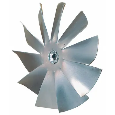 Dayton Propeller: Clockwise Facing Discharge, 2 in Propeller Dia. (In.), 10 Blades - HVAC and Refrigeration
