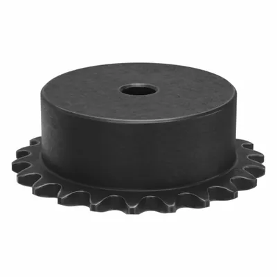 TRITAN Sprocket: One-Sided Hub, For Single Strands, 25, 22 Teeth, 1.757 in Pitch Dia - Size 25 Plain-Bore Roller Chain Sprockets
