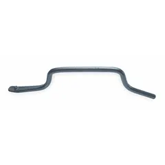 This offset mount C bar tire iron is designed for mounting and demounting tractor tires. Made of iron with a 22-inch overall length and 3/4-inch stock size, it provides leverage for heavy agricultural tire service.