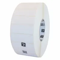 ZEBRA Barcode Printer Labels: 3 in Label Wd, 1 in Label Ht, White, 3 in Core Dia., Matte, Acrylic (MPN 10011990)