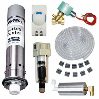 VORTEC Enclosure Cooler: 2,500 BtuH, Washdown, Cooling Only, 120V, 4, Roof Mount - Compressed Air Coolers