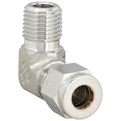 PARKER 5MSEL4N-316 Double-Ferrule Stainless Steel Compression Elbow - Double-Ferrule Stainless Steel Fittings