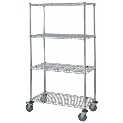 OEM APPROVED VENDOR GAWRC63-1848S Corrosion-Resistant Mobile Wire Shelving Unit - Corrosion-Resistant Mobile Wire Shelving for Harsh Environments