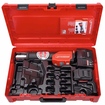ROTHENBERGER ROMAX 4000 Press Tool, 18V Li-Ion, Bare Tool, 1/2 in to 4 in Pipe - Rothenberger Press Fitting Tools