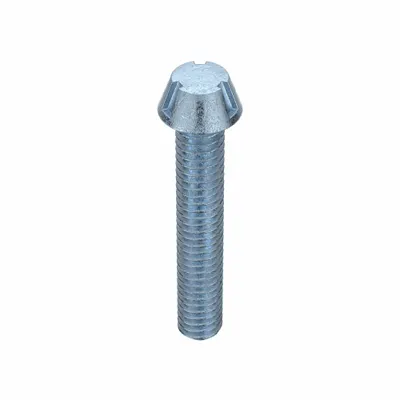 TAMPER-PRUF SCREW Tamper Resistant Screw: #8-32 Thread Size, 1 in Lg, Steel, Zinc-Plated - Round Head Conical Tamper-Resistant Machine Screws