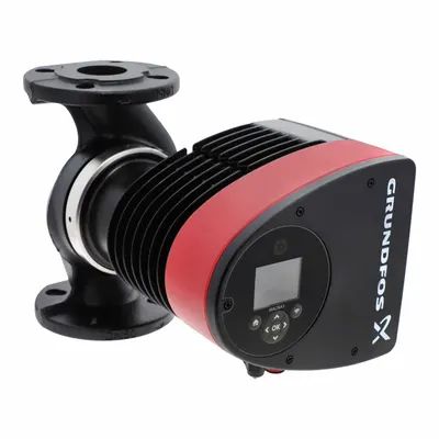 Grundfos Circulating Pump: 7/8 hp HP, 115V AC, Cast Iron, Variable, 175 gpm, 49 ft Max. Head - Intelligent Inline Circulator Pumps