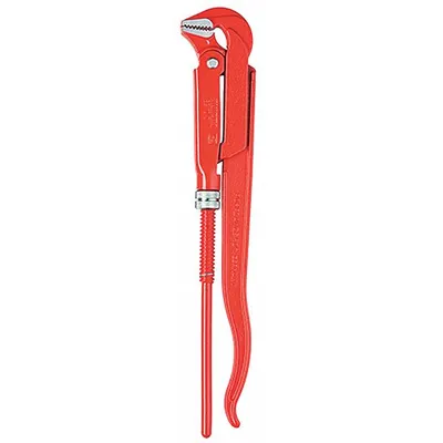 KNIPEX Pipe Wrench: Alloy Steel, 5 1/8 in Jaw Capacity, Serrated, 29 in Overall Lg - Swedish Pipe Wrenches