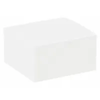 White folding gift box with inside dimensions of 5 in length, 5 in width, and 3 in height. Sold in a pack of 100. Suitable for packaging and presenting gifts, small parts, or promotional items