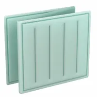 Link Air Filter: 25 in x 25 in x 1 in, 25 in Section Wd, 3 Sections, 2 Ply, MERV 8
