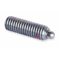 Stainless steel body and plunger spring plunger with M6x1 thread. Delivers a nose force range of 11 N to 35 N. Hex drive allows installation with a standard wrench. Supplied in a pack of 10. Used in jigs, fixtures, and tooling for locating, positioning, or detenting workpieces.