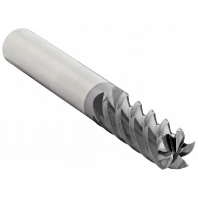WIDIA HANITA Square End Mill: Carbide, AlTiN Coated, 5 Flute, 1/4" Mill Dia, 3/4" LOC - Carbide Square End Mills for Steel & Cast Iron