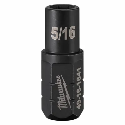 MILWAUKEE Impact Socket: SAE/Metric, 5/16 in Socket Size, 6-Point, Short - Insider & DXS Impact Sockets