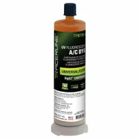 This 8 oz cartridge of A/C dye is a refill for leak detection in air conditioning systems. It is compatible with R-134a and R-1234yf/R-134a refrigerants. The dye helps technicians locate leaks under UV light during system service