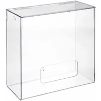 Hairnet Dispenser: Table/Wall, 11 3/4 in x 5 5/8 in x 12 1/4 in, PETG, Clear