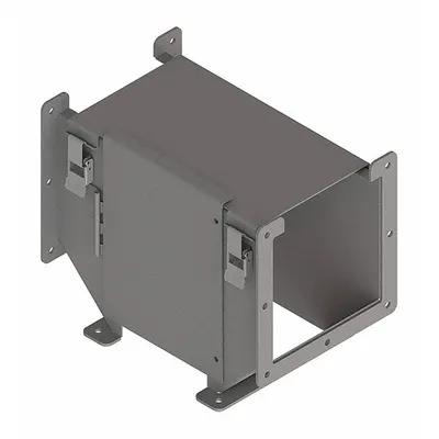 HOFFMAN Wireway Tee: 6 in Wd, 6 in Ht, 12 in, Hinged Cover with Quick-Release Latches - Tees for Dust-Tight Wireways