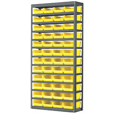 AKRO-MILS AS1279130Y Metal Stationary Bin Shelving with Open-Front Bins