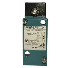 Side-mount limit switch head without levers, part of the HDLS Series. Designed for use with LS series limit switches, providing side actuator orientation for position sensing in industrial automation and machine safety applications.