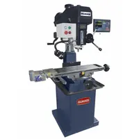 PALMGREN Mill Drill: Belt Drive, 1 1/2 hp, 120/240V, Digital Readout/Task Light/X-Axis Powerfeed