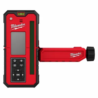 MILWAUKEE Rotary Laser Remote and Receiver: Includes Batteries, Green, AA, Green - Laser Level Receivers
