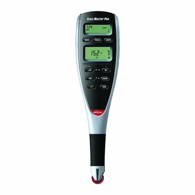CALCULATED INDUSTRIES Construction Calculator: 6025, 99.8% Accuracy, (2) Batteries/Case - Digital Measuring Plan Rulers
