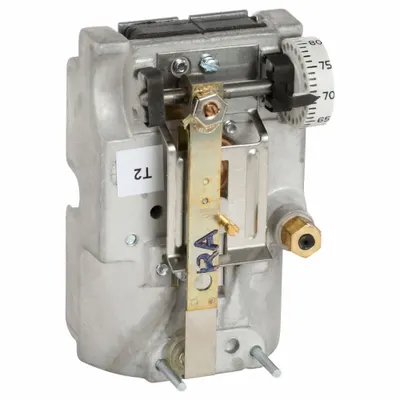 JOHNSON CONTROLS Pneumatic Thermostat: 55° to 85°F, 2 Pipes - Single-Temperature Thermostats