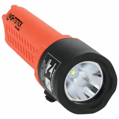 NIGHTSTICK Safety-Rated Flashlight: 200 lm, 10.5 hr Run Time at Max Brightness, 143 m Max Beam - Flashlights