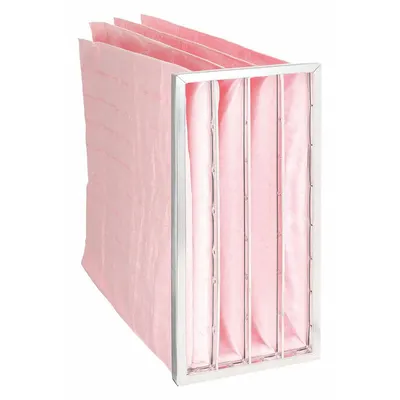 OEM Pocket Air Filter: 24 in x 12 in x 22 in, MERV 13, Pink, Synthetic - MERV 13 Pocket Air Filters
