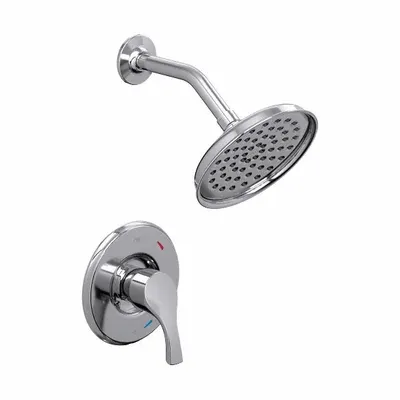CFG Shower Faucet: T58912, 1.75 gpm Fixed Showerhead Flow Rate, Metal, Chrome Finish - Shower Faucets with Fixed Showerheads
