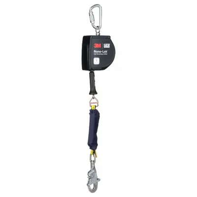 DBI-SALA Self-Retracting Lifeline: Stainless Steel Carabiner Anchor - Mounted SRLs